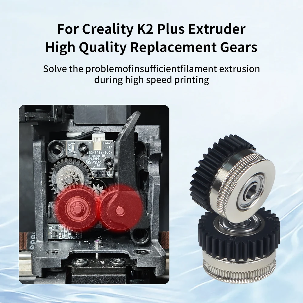 Для комплекта двойной шестерни экструзии K2 Plus, износостойкие сменные аксессуары для шестерен, детали 3D-принтера
Для комплекта двойной шестерни экструзии K2 Plus, износостойкие сменные аксессуары для шестерен, детали 3D-принтера