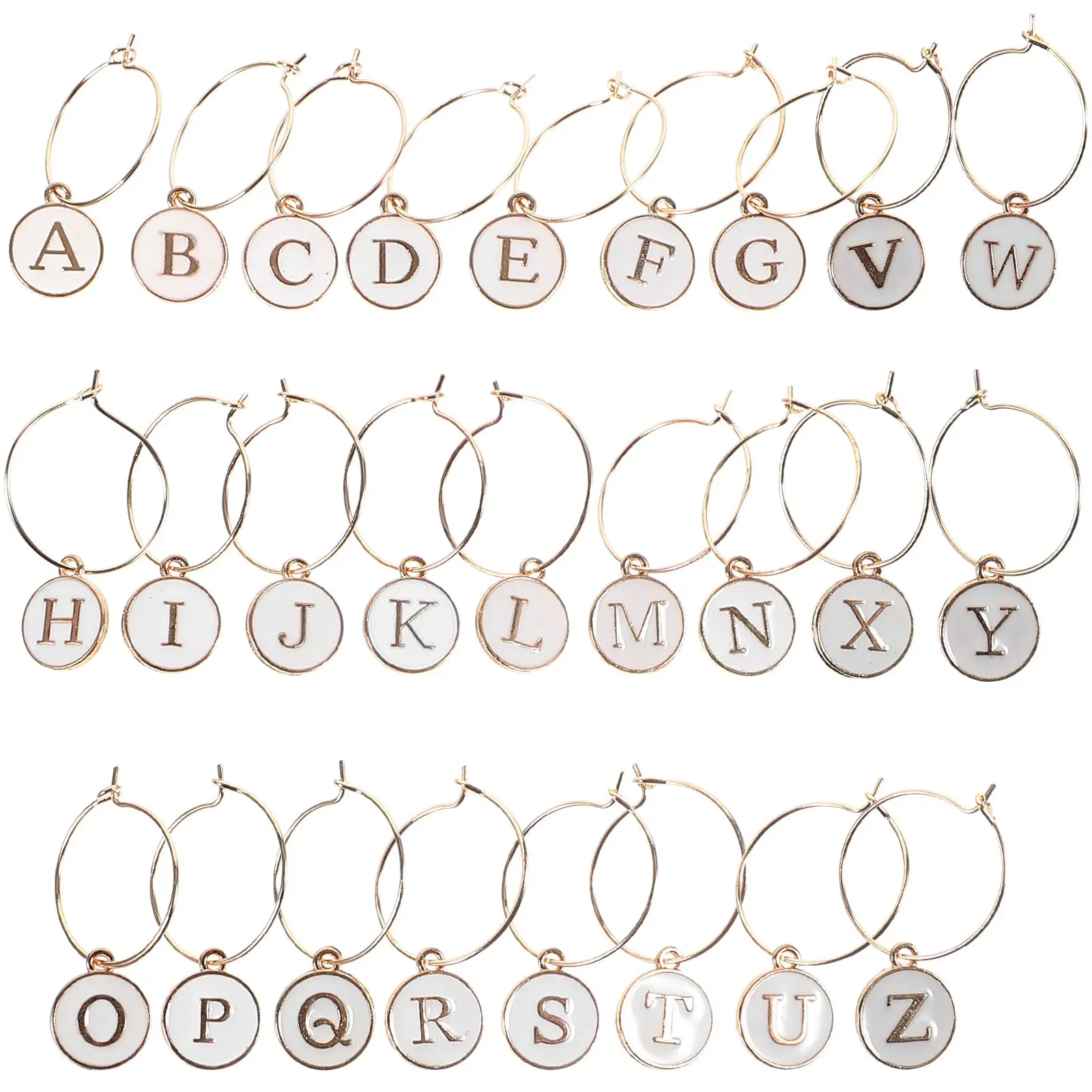 26 Pcs Wine Glass Ring Party Plates Charcuterie Drink Labels Beverages Decorative Markers Charms Letter Supply Accessories
26 Pcs Wine Glass Ring Party Plates Charcuterie Drink Labels Beverages Decorative Markers Charms Letter Supply Accessories