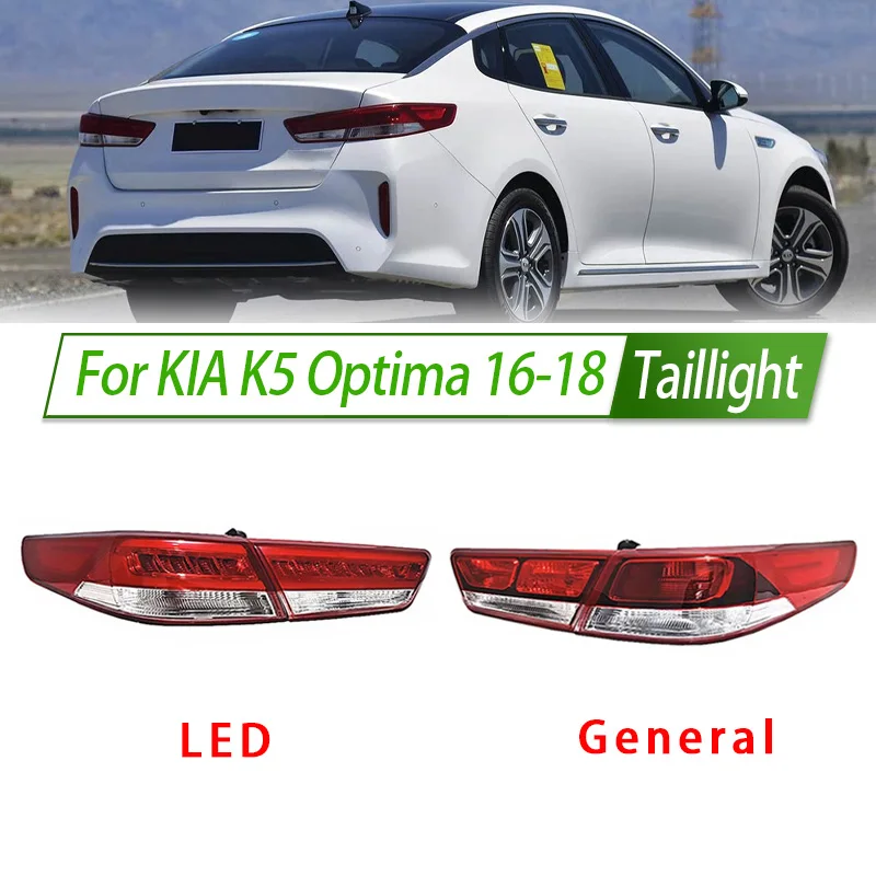 For KIA K5 Optima 16-18 Taillight Assembly OEM Style Rear Lamp with Turn Signal Reverse Light Direct Fit Replacement