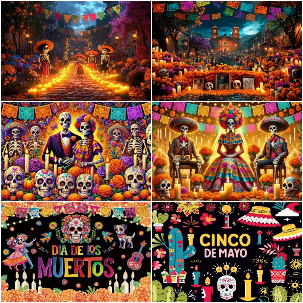 Mexican Day of the Dead Theme Backdrop Day of The Dead Party Decor Background Mexican Fiesta Skull Flowers Photography Banner
Mexican Day of the Dead Theme Backdrop Day of The Dead Party Decor Background Mexican Fiesta Skull Flowers Photography Banner