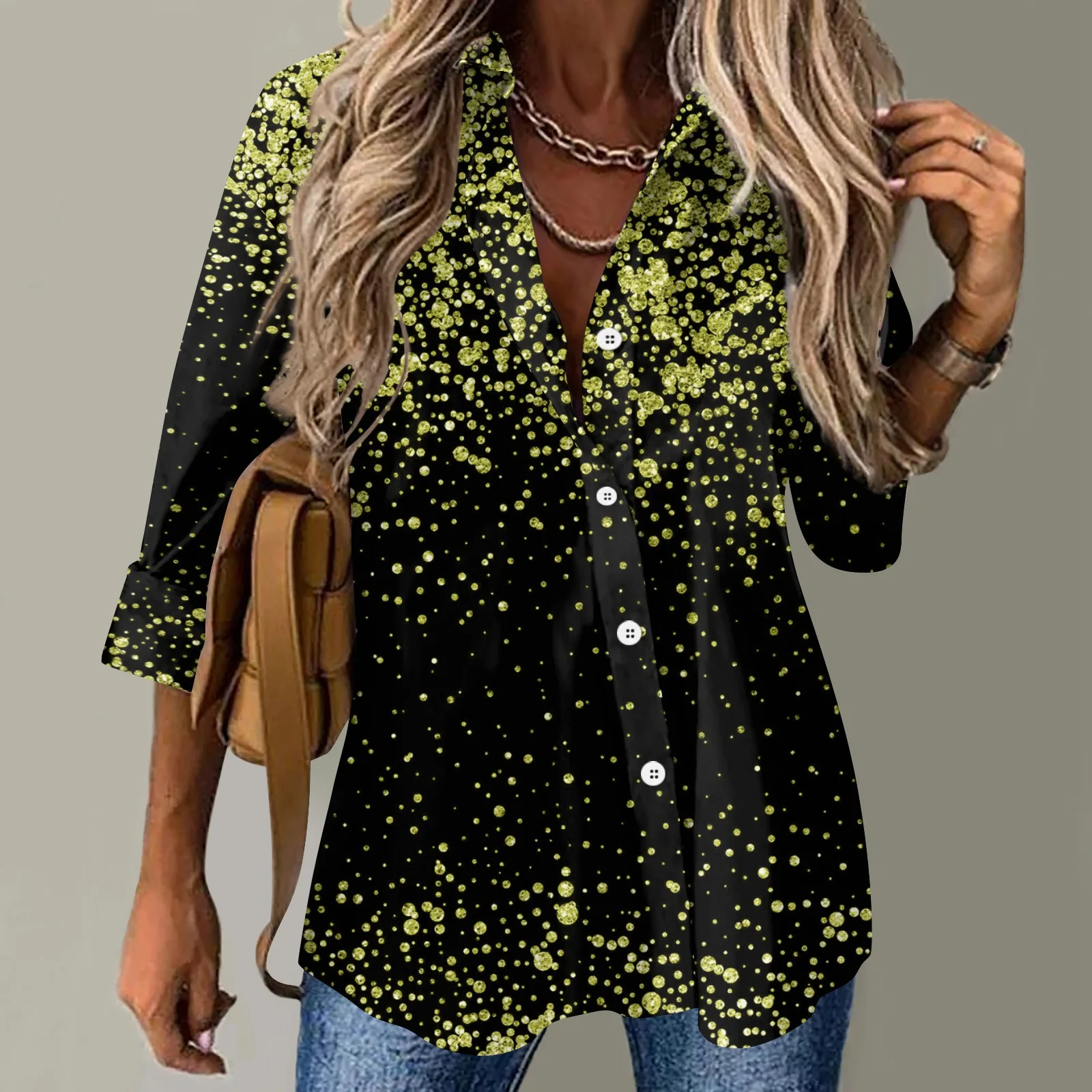 Gradient Series 2024 New Spring Stock Cross-Border Women's Long Sleeved Trendy Button Up Shirt Creative TopWG18
Gradient Series 2024 New Spring Stock Cross-Border Women's Long Sleeved Trendy Button Up Shirt Creative TopWG18