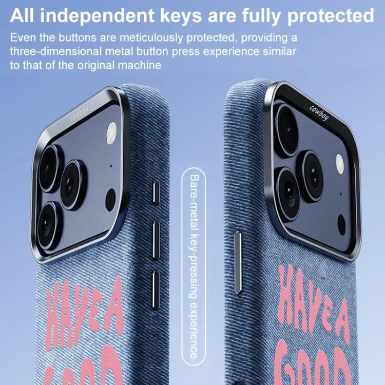 For iPhone 17 Pro Max Beautiful Series Denim Texture Full Coverage Magnetic Phone Case Shockproof Soft Cover
For iPhone 17 Pro Max Beautiful Series Denim Texture Full Coverage Magnetic Phone Case Shockproof Soft Cover
