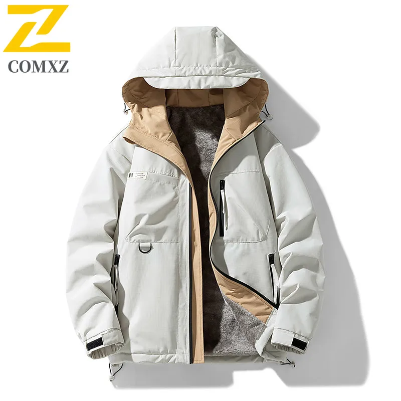 Men's Charge Jacket Men's Outdoor Plush Thickened Windproof and Warm Hooded Coat Winter Men's Mountaineering and Skiing Jacket
Men's Charge Jacket Men's Outdoor Plush Thickened Windproof and Warm Hooded Coat Winter Men's Mountaineering and Skiing Jacket