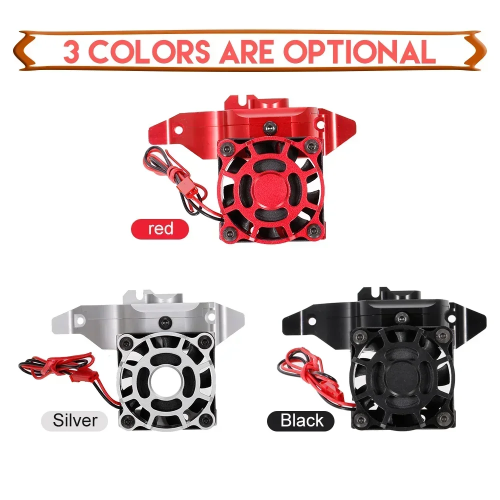 1PCS Aluminum Alloy Motor Mount Heat Sink with Cooling Fan for 1/10 RC Crawler Car TRXS TRX-4 #8290
1PCS Aluminum Alloy Motor Mount Heat Sink with Cooling Fan for 1/10 RC Crawler Car TRXS TRX-4 #8290