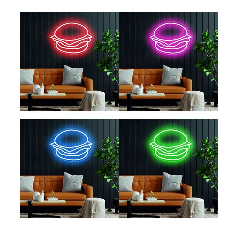Fast Foods Neon Sign LED Night Light Food Wall Decor Shop Restaurant Hamburg Neon sign light
Fast Foods Neon Sign LED Night Light Food Wall Decor Shop Restaurant Hamburg Neon sign light