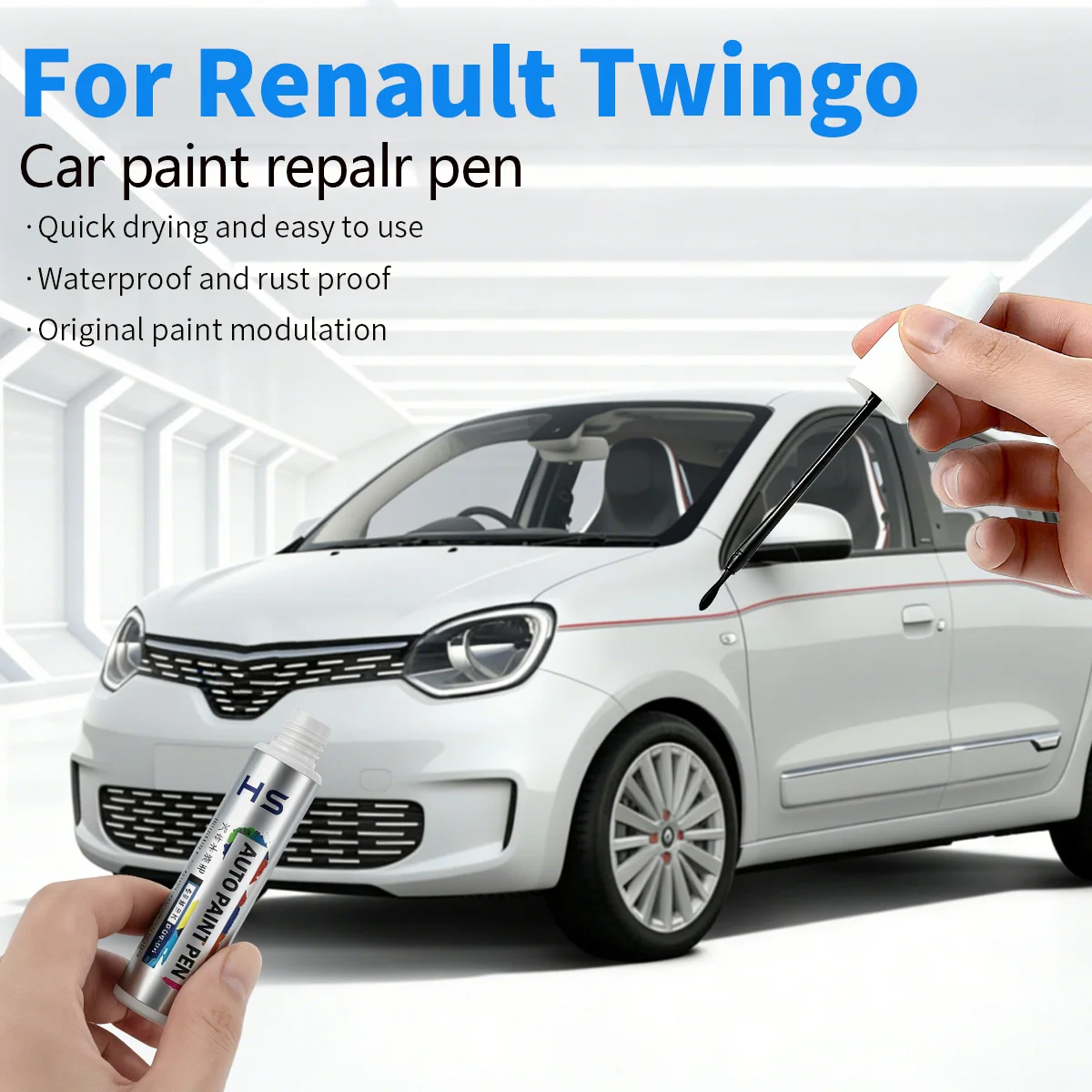 Ручка-корректор для ремонта автомобильной краски Renault Twingo 1992-2025: аксессуары для устранения царапин, цвета: белый, черный, оранжевый, желтый, синий, серый, серебристый
Ручка-корректор для ремонта автомобильной краски Renault Twingo 1992-2025: аксессуары для устранения царапин, цвета: белый, черный, оранжевый, желтый, синий, серый, серебристый