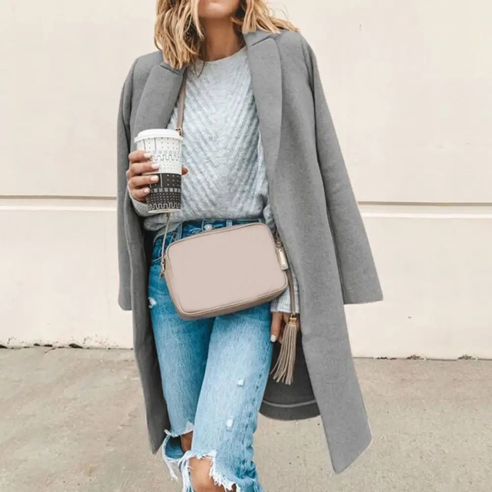 Popular Woolen Jacket Coat Thick All-Match Long Sleeve Solid Color Loose Women Coat
Popular Woolen Jacket Coat Thick All-Match Long Sleeve Solid Color Loose Women Coat