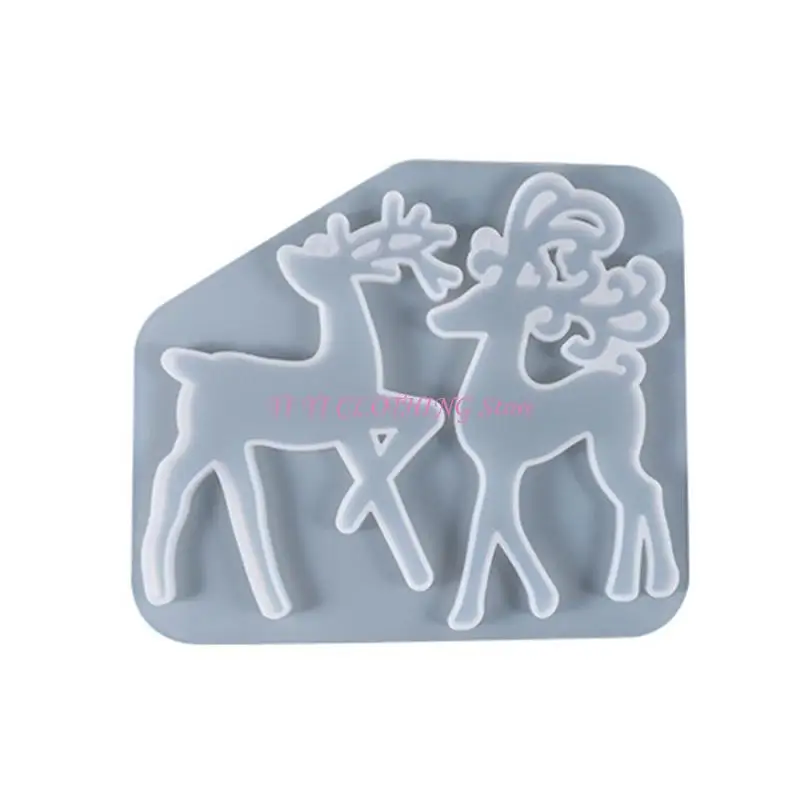 N5KF Christmas Reindeer Molds Handmade Resin Ornament Molds with Hanging Hole Easy Release No for Keychain DIY Crafts
N5KF Christmas Reindeer Molds Handmade Resin Ornament Molds with Hanging Hole Easy Release No for Keychain DIY Crafts