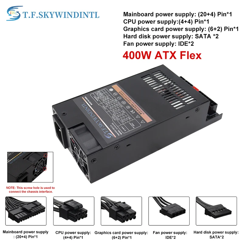 T.F.SKYWININDL Модульный источник питания 400 Вт Flex-ATX 400 Вт Блок питания для мини-ПК ITX 1U Active Pfc для системы NAS POS AIO
T.F.SKYWININDL Модульный источник питания 400 Вт Flex-ATX 400 Вт Блок питания для мини-ПК ITX 1U Active Pfc для системы NAS POS AIO