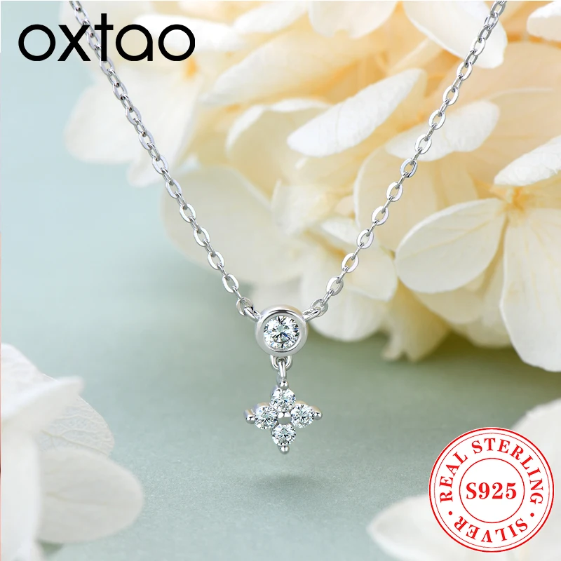OXTAO женская модная цепочка на ключицу с муассанитом и бриллиантами, ожерелье из стерлингового серебра 925, ювелирные изделия, подарок на день рождения
OXTAO женская модная цепочка на ключицу с муассанитом и бриллиантами, ожерелье из стерлингового серебра 925, ювелирные изделия, подарок на день рождения