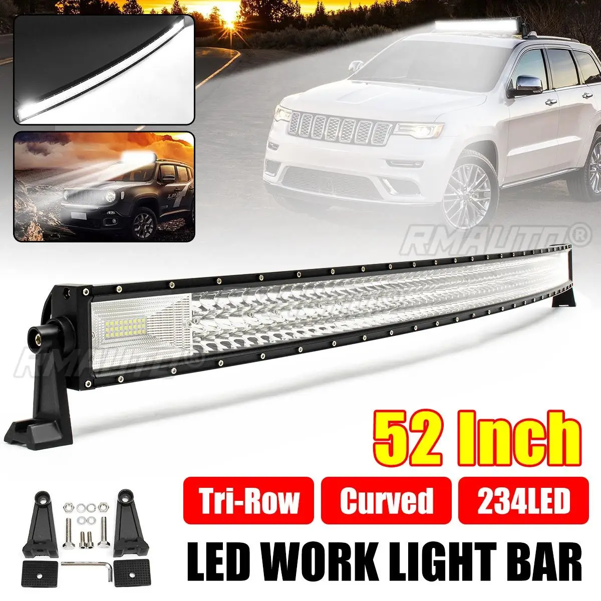 52" Led Light Bar 702W 70200LM LED Work Lights 12V 24V Spot Flood Combo Beam For Truck Tractor SUV 4X4 4WD Offroad Barra Light
52" Led Light Bar 702W 70200LM LED Work Lights 12V 24V Spot Flood Combo Beam For Truck Tractor SUV 4X4 4WD Offroad Barra Light
