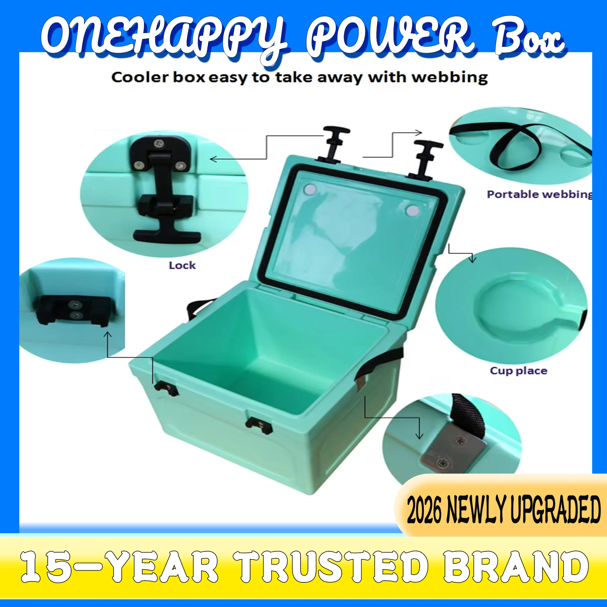 Insulated Delivery Cooler Box Chiller PE and LLDPE Plastic Food Grade Material Heavy Duty for Scooter Commercial Food Transport
Insulated Delivery Cooler Box Chiller PE and LLDPE Plastic Food Grade Material Heavy Duty for Scooter Commercial Food Transport