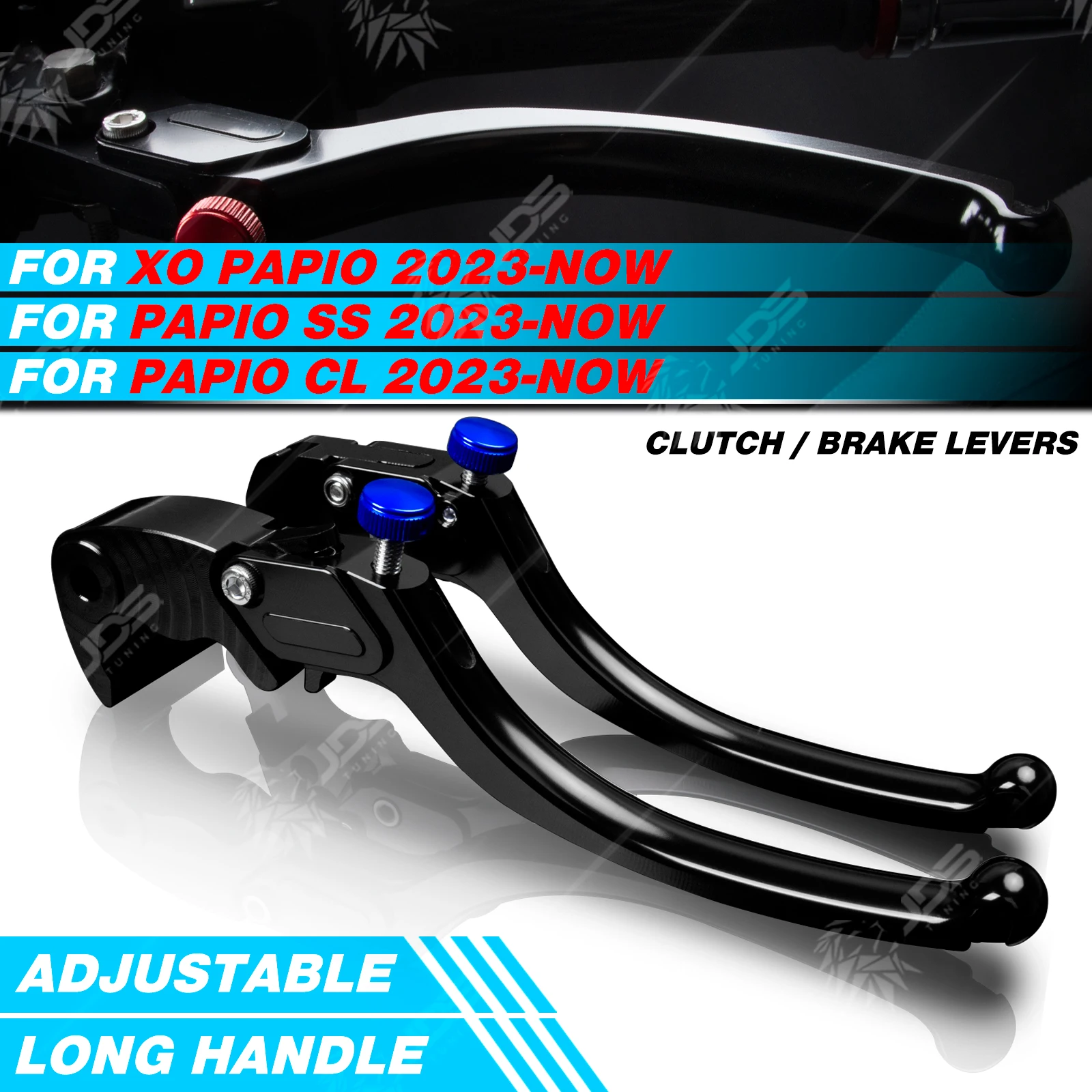 JDSTUNING For CFMOTO XO PAPIO/PAPIO SS/PAPIO CL Stepless Clutch Lever Brake Lever Set Long Handle Levers Accessories Parts
JDSTUNING For CFMOTO XO PAPIO/PAPIO SS/PAPIO CL Stepless Clutch Lever Brake Lever Set Long Handle Levers Accessories Parts