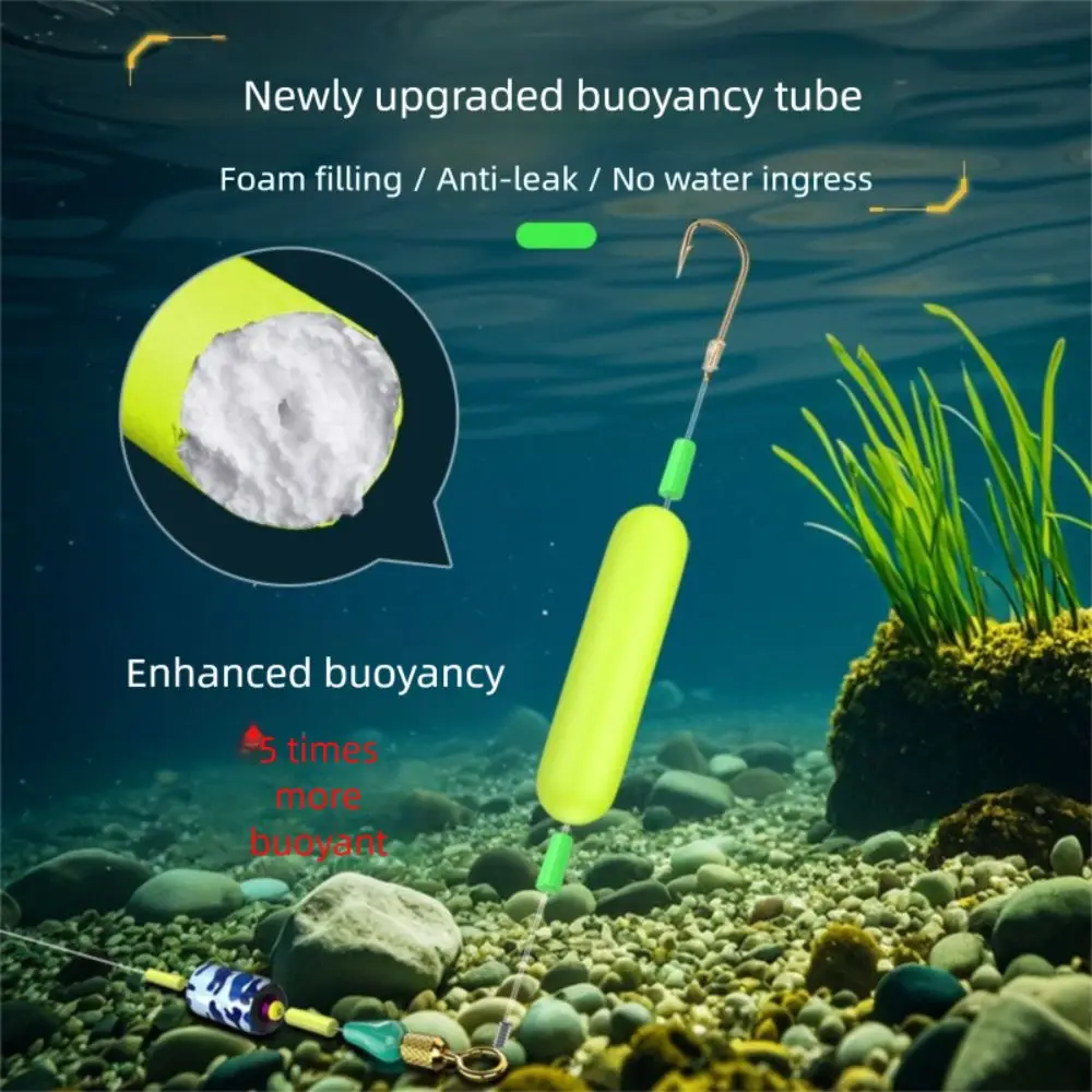 30pcs 2Color Fishing Hair Rigs Hook floating Suspension Anti Bottom Carp Fishing Hook buoyancy tube Ready-to-Use Plastic
30pcs 2Color Fishing Hair Rigs Hook floating Suspension Anti Bottom Carp Fishing Hook buoyancy tube Ready-to-Use Plastic
