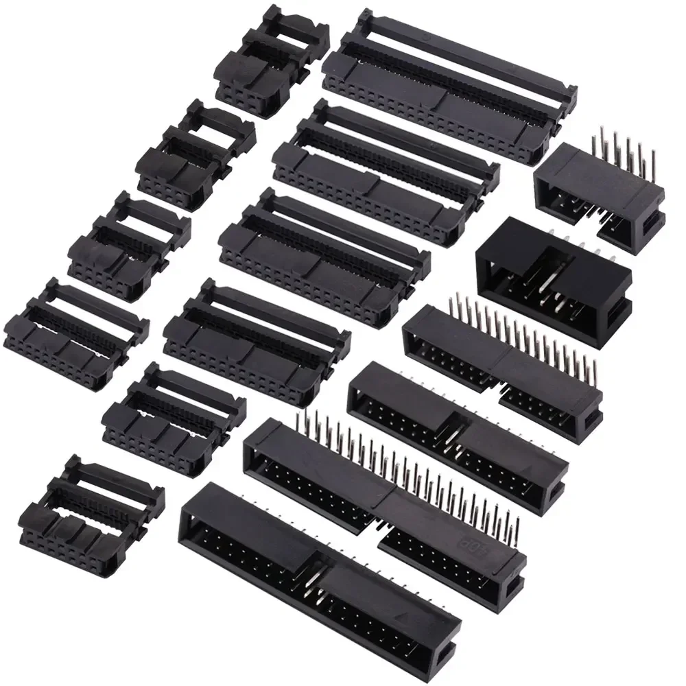 FC 6/8/10/12/14/16/18/20/24/26/30/34/40/50/60/64-контактный разъем с шагом 2,54 мм, разъем IDC, ленточный кабель, разъем постоянного тока, штекер 
FC 6/8/10/12/14/16/18/20/24/26/30/34/40/50/60/64-контактный разъем с шагом 2,54 мм, разъем IDC, ленточный кабель, разъем постоянного тока, штекер