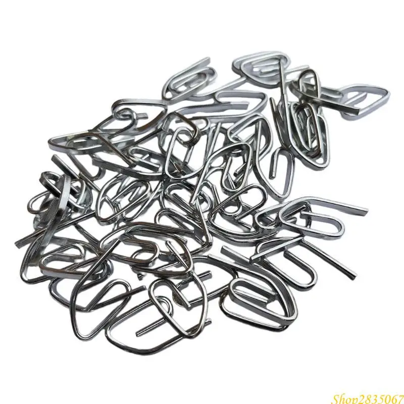 50pcs Sturdy Metal Curtain Hook Convenient for Various Drapery Styles Use 831F 
50pcs Sturdy Metal Curtain Hook Convenient for Various Drapery Styles Use 831F