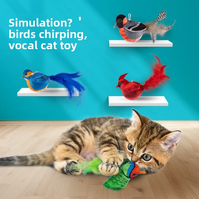 Pet Toy Simulation Sound Multicolored Calling Bird Cat Relieves Boredom and Loves To Play Bite-resistant Cat Toy
Pet Toy Simulation Sound Multicolored Calling Bird Cat Relieves Boredom and Loves To Play Bite-resistant Cat Toy