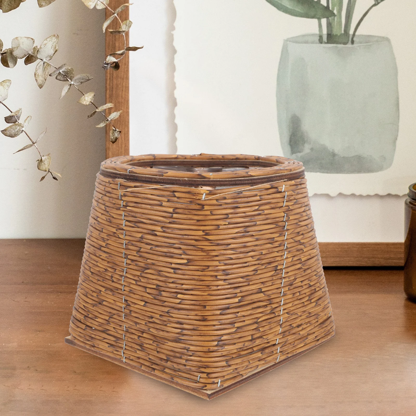 Imitation Rattan Flower Pot Woven Planter Hand Basket for Home Plant Storage Decorative Durable Material Practical Use
Imitation Rattan Flower Pot Woven Planter Hand Basket for Home Plant Storage Decorative Durable Material Practical Use