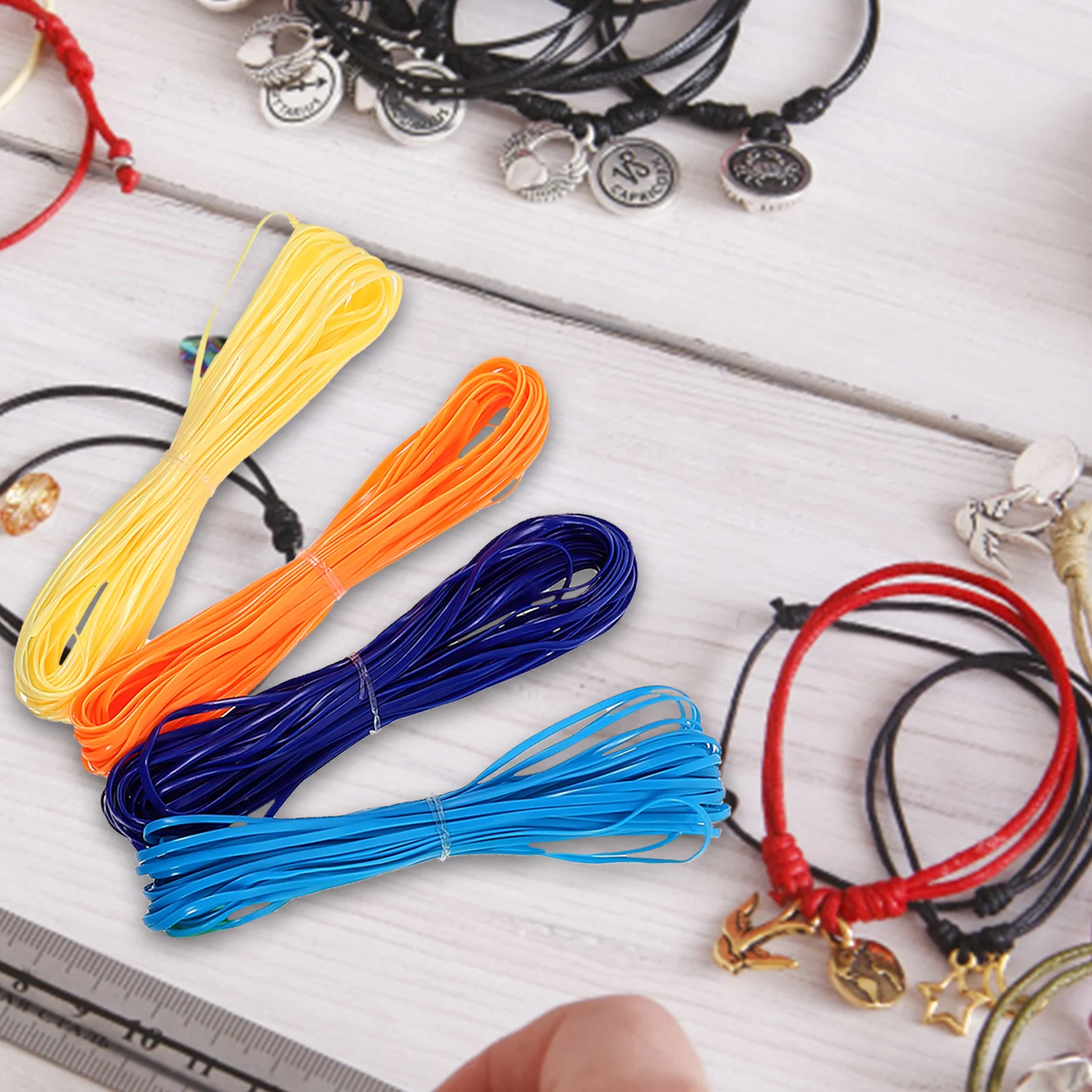 16 Pcs Colorful Braided Rope Plastic Knitting Lanyards Accessories Cord Yarn for Bracelet Making Crochet Craft
16 Pcs Colorful Braided Rope Plastic Knitting Lanyards Accessories Cord Yarn for Bracelet Making Crochet Craft