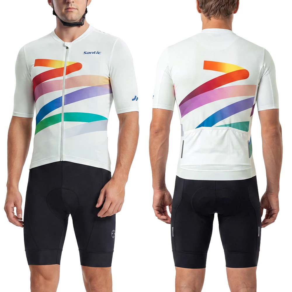 Santic Men Short Sleeve Cycling Jerseys Bike Top For Summer Road MTB Full Zipper Breathable Road Mountain Bike Shirt KM26C02262
Santic Men Short Sleeve Cycling Jerseys Bike Top For Summer Road MTB Full Zipper Breathable Road Mountain Bike Shirt KM26C02262