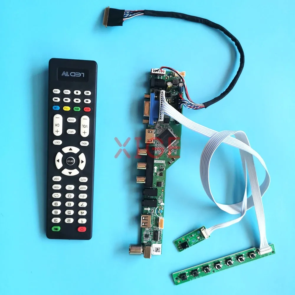 For LP156WH4(TL) LP156WH4-TLN1 Driver Controller Board Laptop Screen 1366x768 Analog TV 15.6" HDMI+VGA+AV+USB 40Pin LVDS Kit DIY
For LP156WH4(TL) LP156WH4-TLN1 Driver Controller Board Laptop Screen 1366x768 Analog TV 15.6" HDMI+VGA+AV+USB 40Pin LVDS Kit DIY