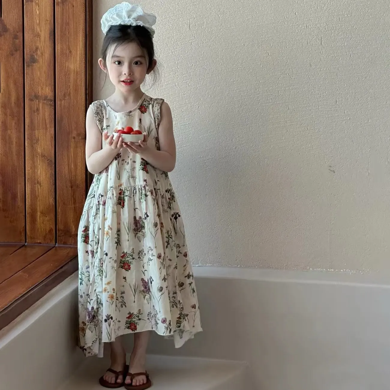 Girls' Dress Summer New Children's Floral Tank Top Dress Little Girls Long Sweet Princess Dress
Girls' Dress Summer New Children's Floral Tank Top Dress Little Girls Long Sweet Princess Dress