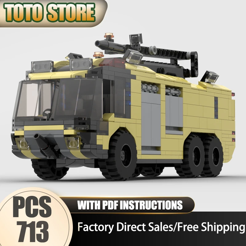 Fire Fighting Model Moc Building Blocks Modular 6x6 Airport Fire Truck Model Technology Brick Assembly Construction Toy Gifts
Fire Fighting Model Moc Building Blocks Modular 6x6 Airport Fire Truck Model Technology Brick Assembly Construction Toy Gifts