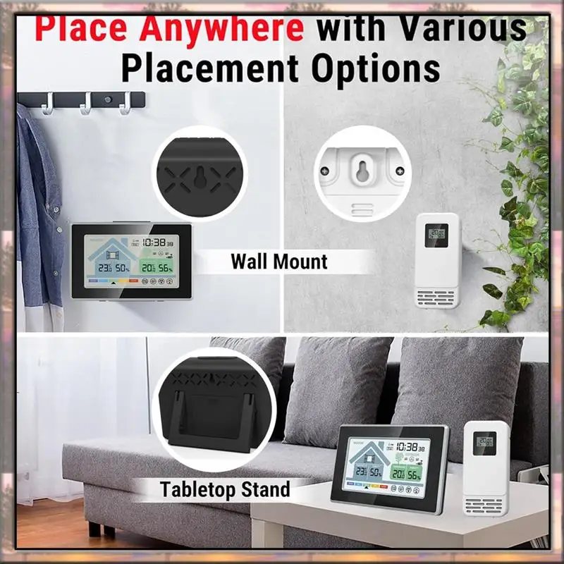 BAAZ HOT измерители температуры и влажности в помещении и на открытом воздухе, пресс-форма, сигнализация, метеостанция, кнопка сенсорного экрана, электронная погодная сигнализация Clo 
BAAZ HOT измерители температуры и влажности в помещении и на открытом воздухе, пресс-форма, сигнализация, метеостанция, кнопка сенсорного экрана, электронная погодная сигнализация Clo