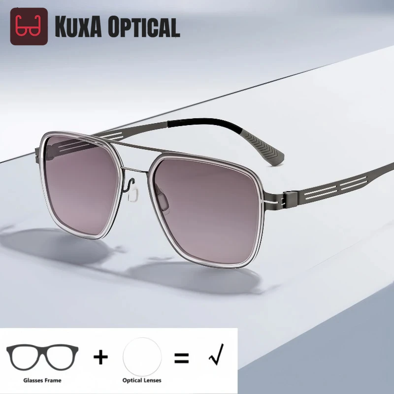 KUXA Ретро пилотные оптические поляризационные солнцезащитные очки по рецепту для мужчин и женщин UV400, прогрессивные очки для близорукости и дальнозоркости
KUXA Ретро пилотные оптические поляризационные солнцезащитные очки по рецепту для мужчин и женщин UV400, прогрессивные очки для близорукости и дальнозоркости