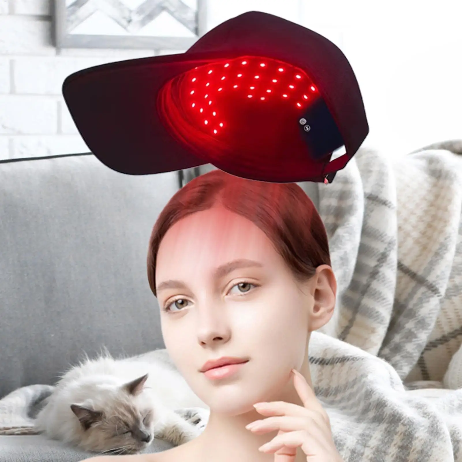 Portable Red Light Hair Growth Cap 450nm/660nm LED Soothing Thickening Hat For Women Home Travel Scalp Therapy Wireless
Portable Red Light Hair Growth Cap 450nm/660nm LED Soothing Thickening Hat For Women Home Travel Scalp Therapy Wireless