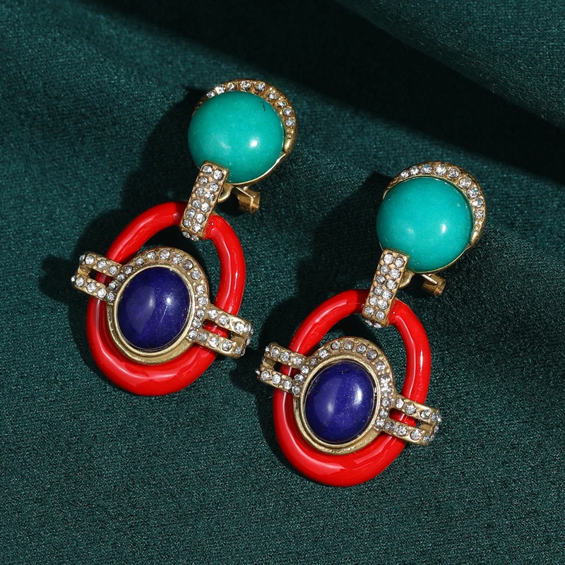 Around Green Agate And Blue Glaze Drop Earring Vintage Large Pendant Jewelry Female Classic Designer Accessories 2026 New Trends
Around Green Agate And Blue Glaze Drop Earring Vintage Large Pendant Jewelry Female Classic Designer Accessories 2026 New Trends