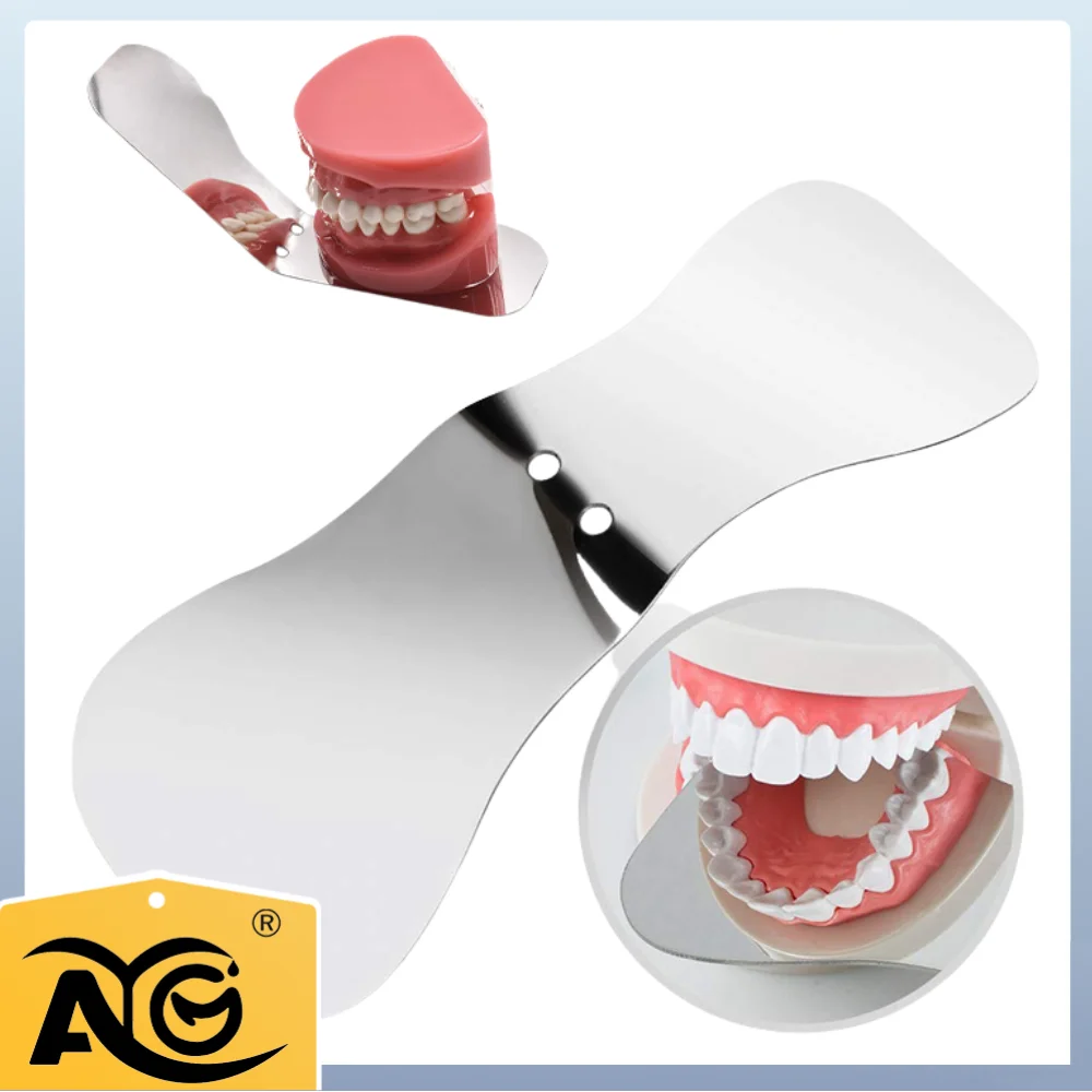 AG 1Pcs Dental Orthodontic Double-Sided Stainless Steel Autoclavable Mirrors Reflector Dentistry Intra Oral Dental Mirrors
AG 1Pcs Dental Orthodontic Double-Sided Stainless Steel Autoclavable Mirrors Reflector Dentistry Intra Oral Dental Mirrors