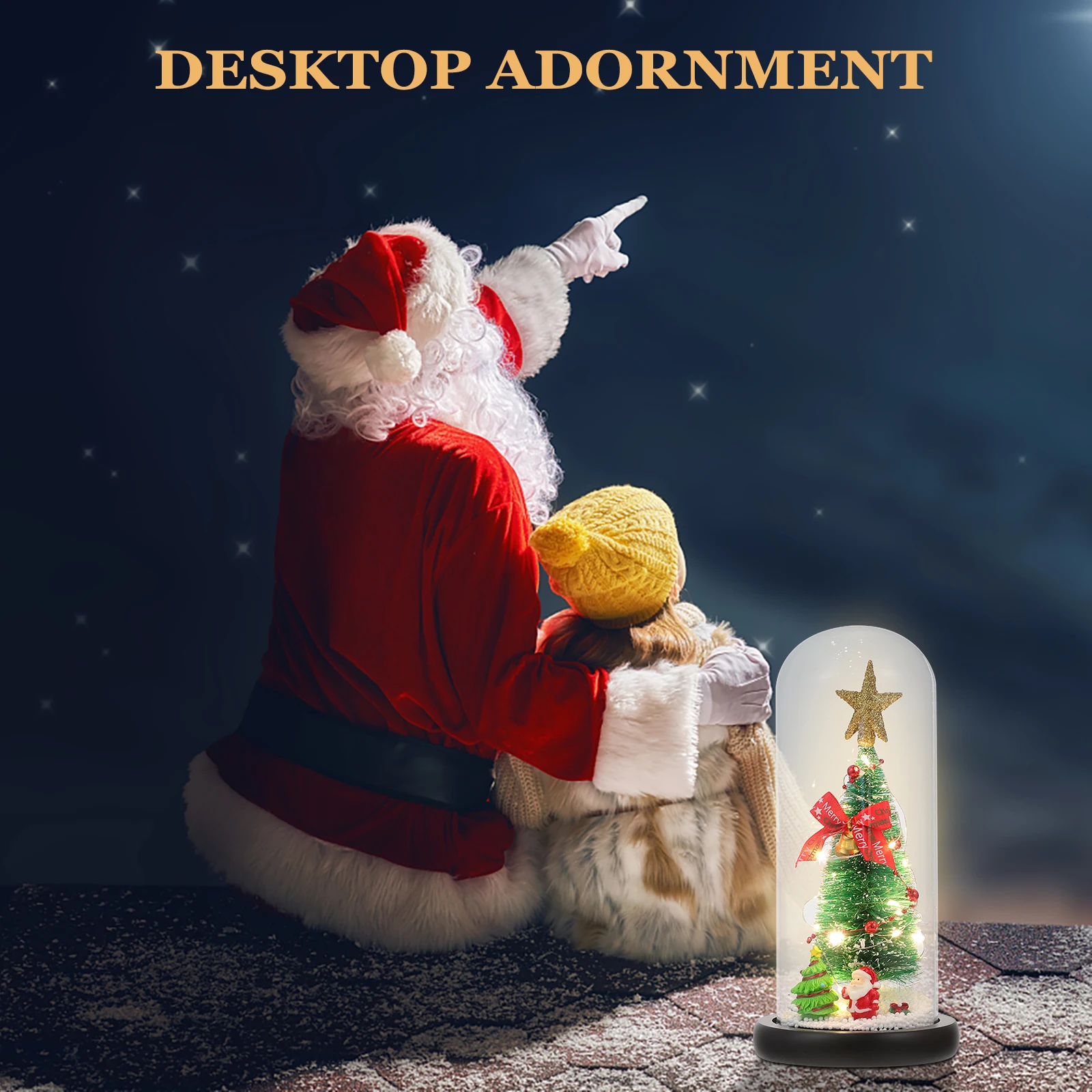 1pc Christmas Tree LED Light Decorations Glass naments Xmas Gifts Luminous Desktop Adornment Mini Trees Festive Santa Claus
1pc Christmas Tree LED Light Decorations Glass naments Xmas Gifts Luminous Desktop Adornment Mini Trees Festive Santa Claus