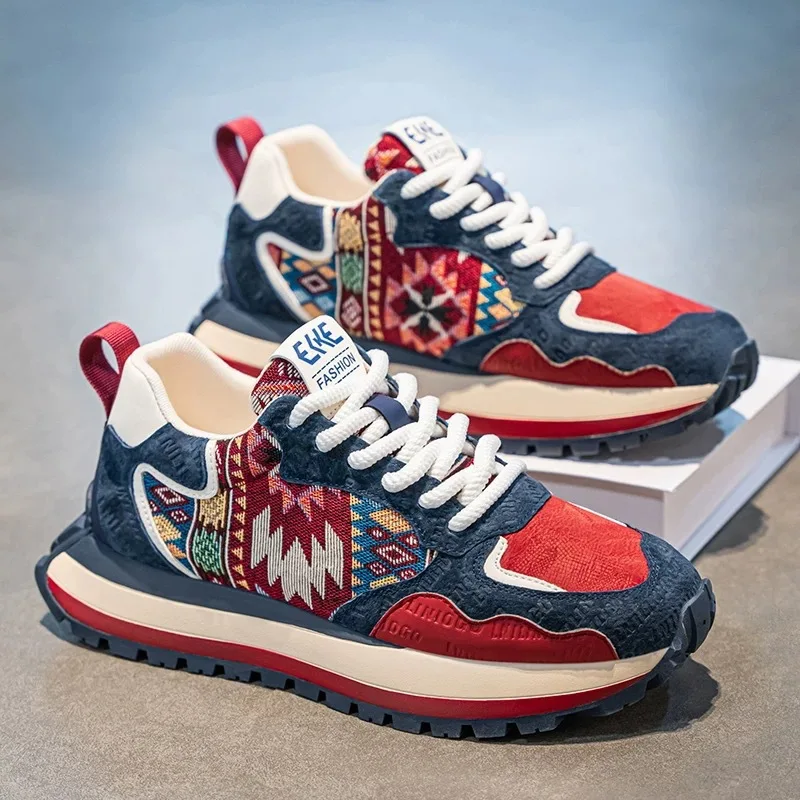 Men's Sneakers Fashion Thick Soled Comfortable Man Casual Shoes Outdoor Male Running Shoes for Men Non-slip Tennis Sports Shoes
Men's Sneakers Fashion Thick Soled Comfortable Man Casual Shoes Outdoor Male Running Shoes for Men Non-slip Tennis Sports Shoes