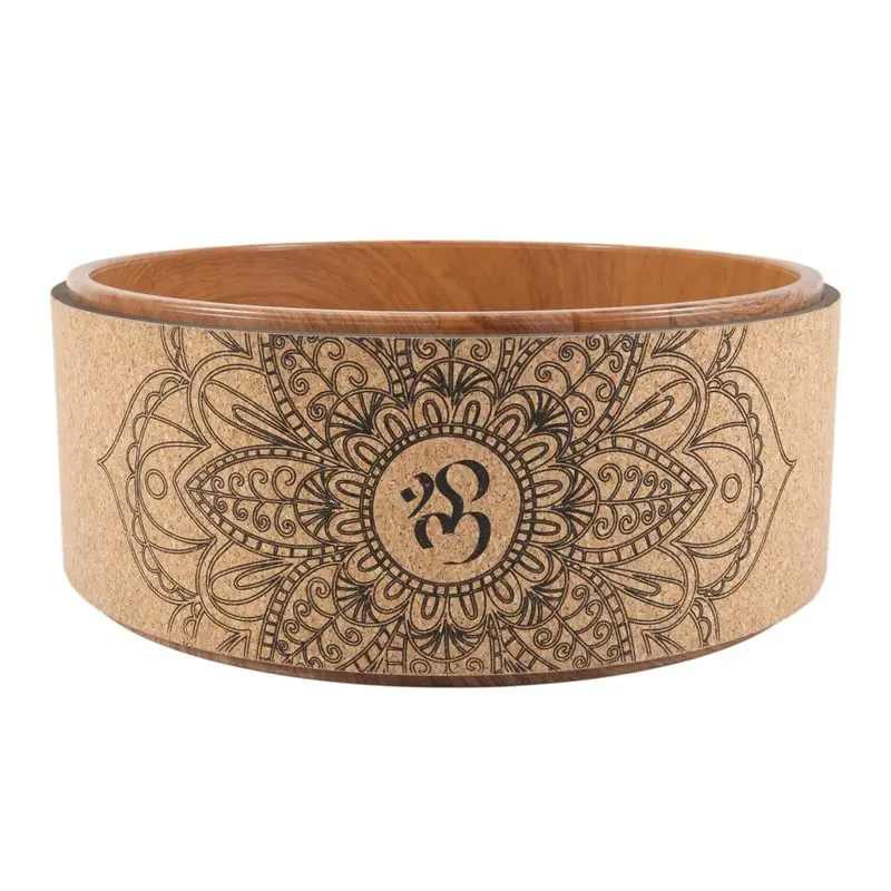 A65G-Cork Yoga Wheel For Yoga Poses And Backbends Inversions Wood-Effect And Mandala Print, Dharma Yoga Prop Wheel
A65G-Cork Yoga Wheel For Yoga Poses And Backbends Inversions Wood-Effect And Mandala Print, Dharma Yoga Prop Wheel