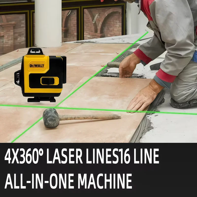 Dewalt Laser Level 360 Green 16 Lines 4D Self Leveling 360 Horizontal Vertical Super Powerful Beam construction 18V Tools
Dewalt Laser Level 360 Green 16 Lines 4D Self Leveling 360 Horizontal Vertical Super Powerful Beam construction 18V Tools
