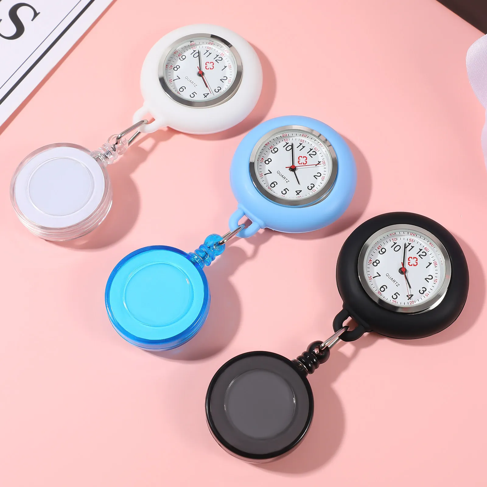 3Pcs Nurse Pocket Watches Retractable Clip-on Design for Professionals Iv Timing Pulse Monitoring Easy Access Doctor Fob
3Pcs Nurse Pocket Watches Retractable Clip-on Design for Professionals Iv Timing Pulse Monitoring Easy Access Doctor Fob