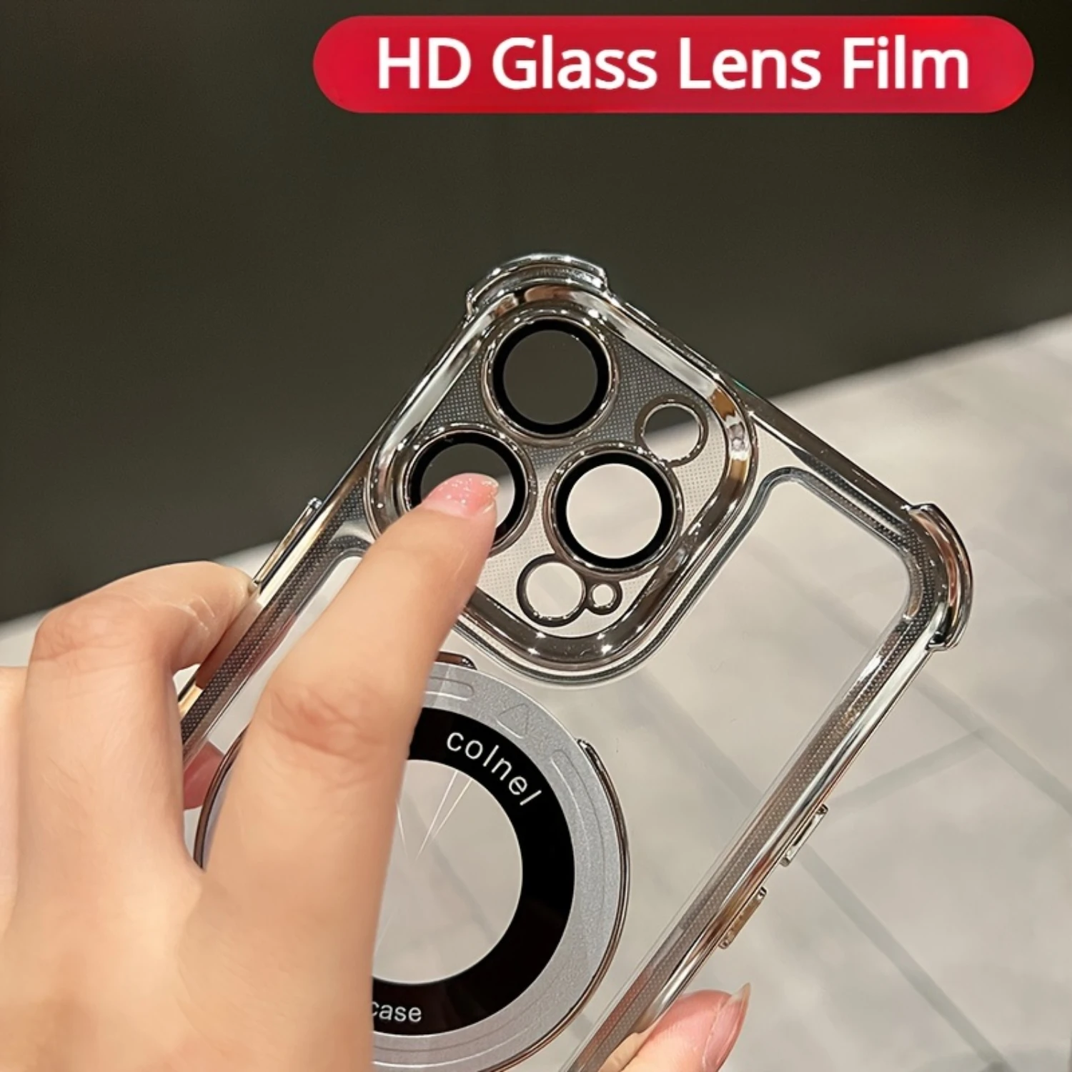 Four-Corner Air Cushion 13 14 15 Pro Max Plus Silicone Case - Shockproof, Anti-Scratch, Compatible, Electroplated Lens Protect
Four-Corner Air Cushion 13 14 15 Pro Max Plus Silicone Case - Shockproof, Anti-Scratch, Compatible, Electroplated Lens Protect