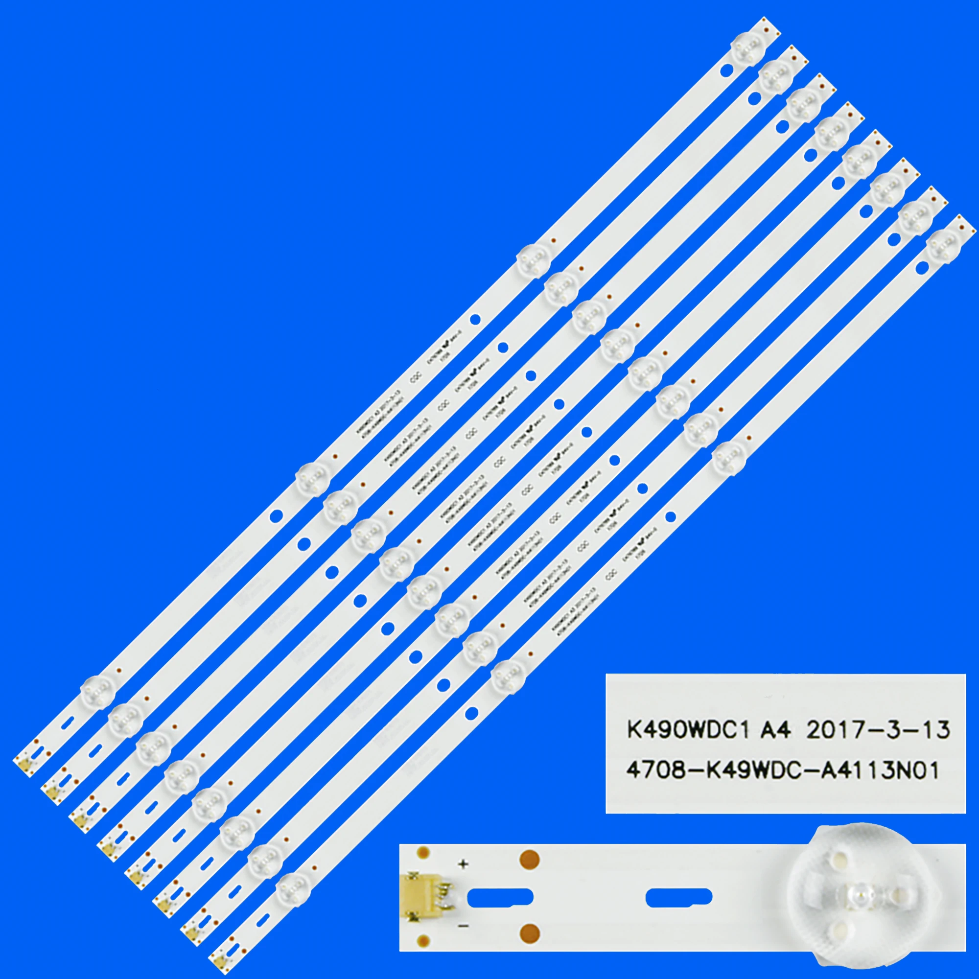 LED Backlight strip for HARPER 49U750TS Daewoo U49V870VKE 49U5070 49PUF6032 49DL4012N K490WDC1 A4 4708-K49WDC-A4113N01 49PUF6052
LED Backlight strip for HARPER 49U750TS Daewoo U49V870VKE 49U5070 49PUF6032 49DL4012N K490WDC1 A4 4708-K49WDC-A4113N01 49PUF6052