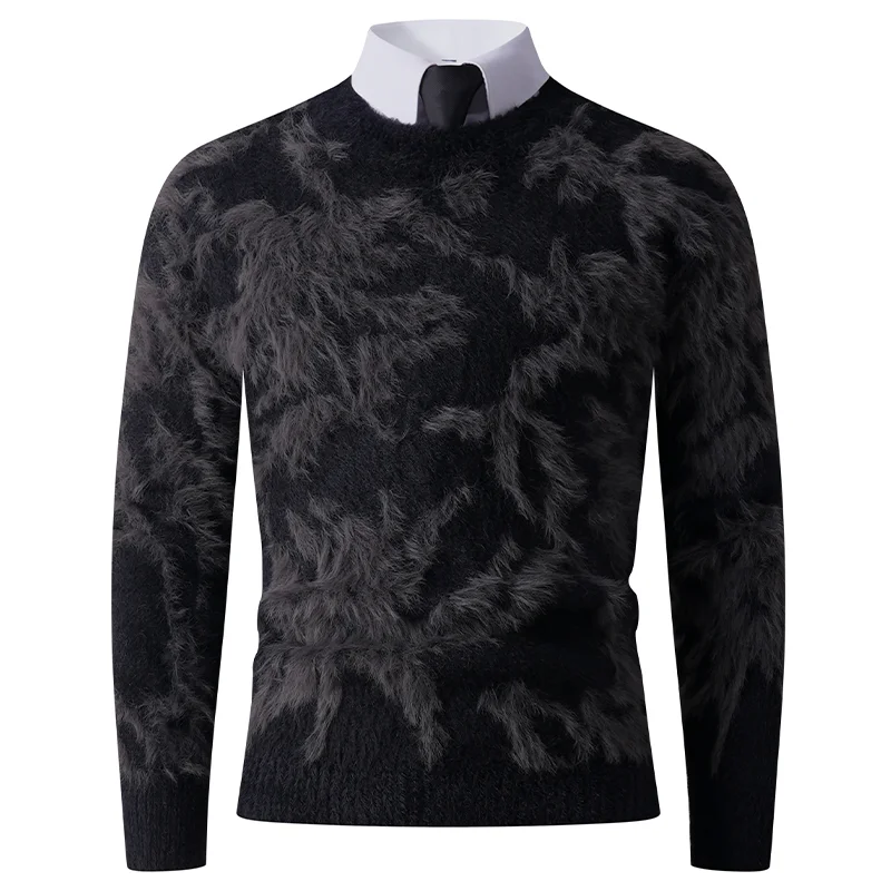 Осенне-зимний повседневный свитер, мужская свободная базовая рубашка с длинными рукавами, топ 
Осенне-зимний повседневный свитер, мужская свободная базовая рубашка с длинными рукавами, топ