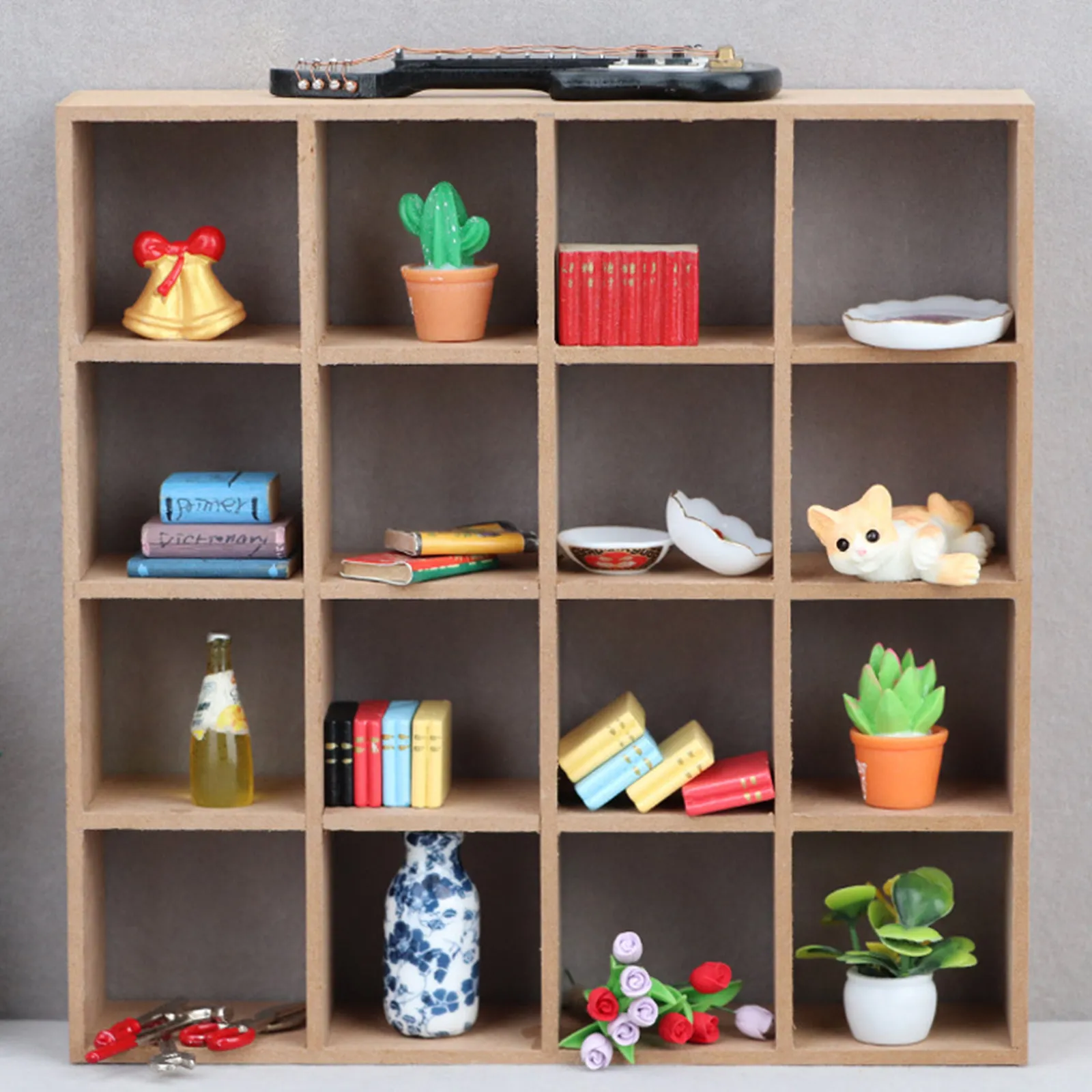 Miniature Furniture 16-Grid Display Shelf Realistic Small Cabinet for Organizing Dollhouse Accessories Desktop Decoration Micro
Miniature Furniture 16-Grid Display Shelf Realistic Small Cabinet for Organizing Dollhouse Accessories Desktop Decoration Micro