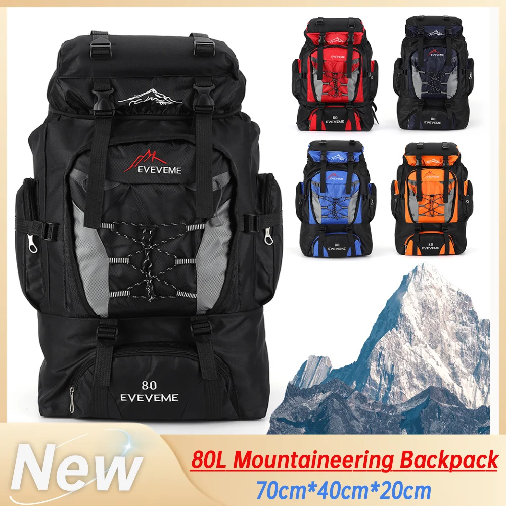 Waterproof 80L Large Capacity Mountain Climbing Backpack Canvas Trekking Camping Fishing Hiking Adjustable Strap OutdoorRucksack
Waterproof 80L Large Capacity Mountain Climbing Backpack Canvas Trekking Camping Fishing Hiking Adjustable Strap OutdoorRucksack