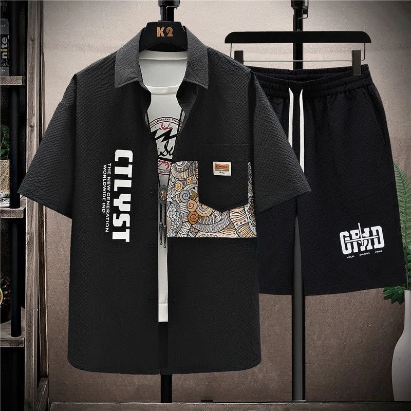 Summer New Fashion Sports Short Sleeve Shorts Large Size Men's Casual Loose Comfortable Breathable High Quality Two-Piece Set
Summer New Fashion Sports Short Sleeve Shorts Large Size Men's Casual Loose Comfortable Breathable High Quality Two-Piece Set