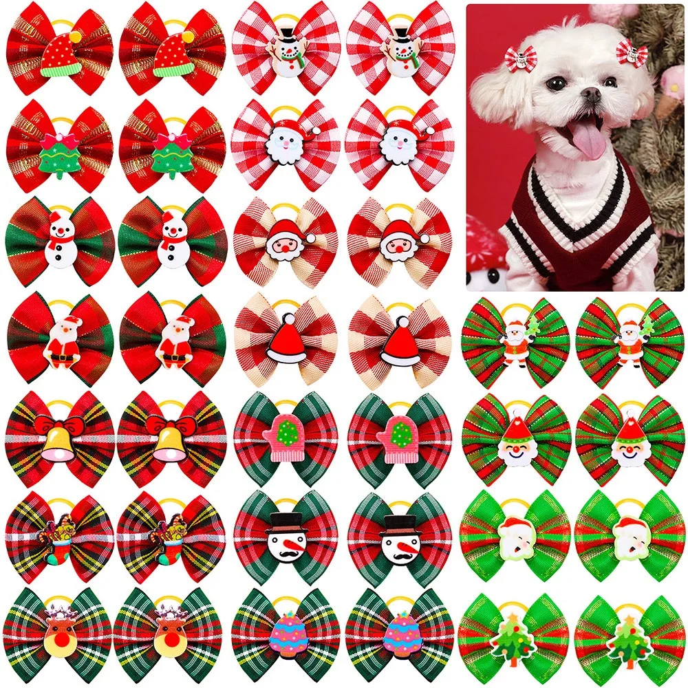 50PCS Christmas Dog Grooming Hair Bow with Rubber Puppy Hair Decoration Handmade Dog Santa Claus Bow Dog Accessories Wholesale
50PCS Christmas Dog Grooming Hair Bow with Rubber Puppy Hair Decoration Handmade Dog Santa Claus Bow Dog Accessories Wholesale