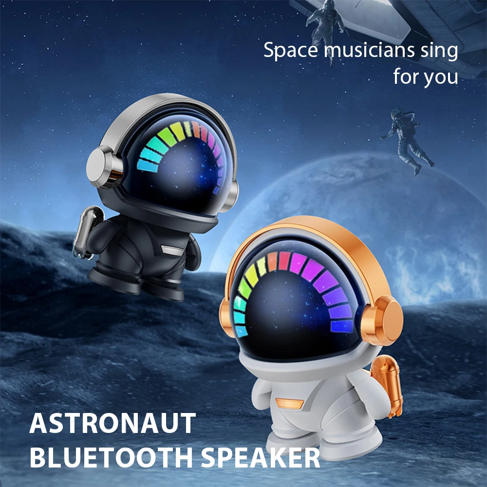 Mini Astronaut Bluetooth Speaker RGB LED light HIFI stereo loudspeaker Decoration kids birthday Gifts Portable wireless speakers
Mini Astronaut Bluetooth Speaker RGB LED light HIFI stereo loudspeaker Decoration kids birthday Gifts Portable wireless speakers