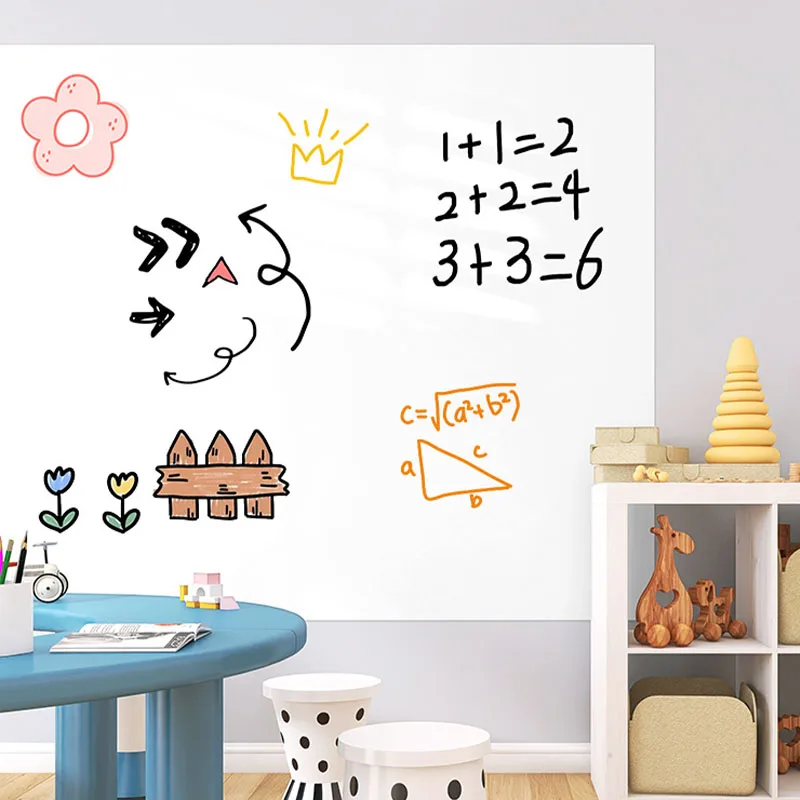 Static Whiteboard Wall Sticker Removable No Damage Wall Erasable Drawing Board for Kids Home Teaching 45cm Width Multi Sizes
Static Whiteboard Wall Sticker Removable No Damage Wall Erasable Drawing Board for Kids Home Teaching 45cm Width Multi Sizes