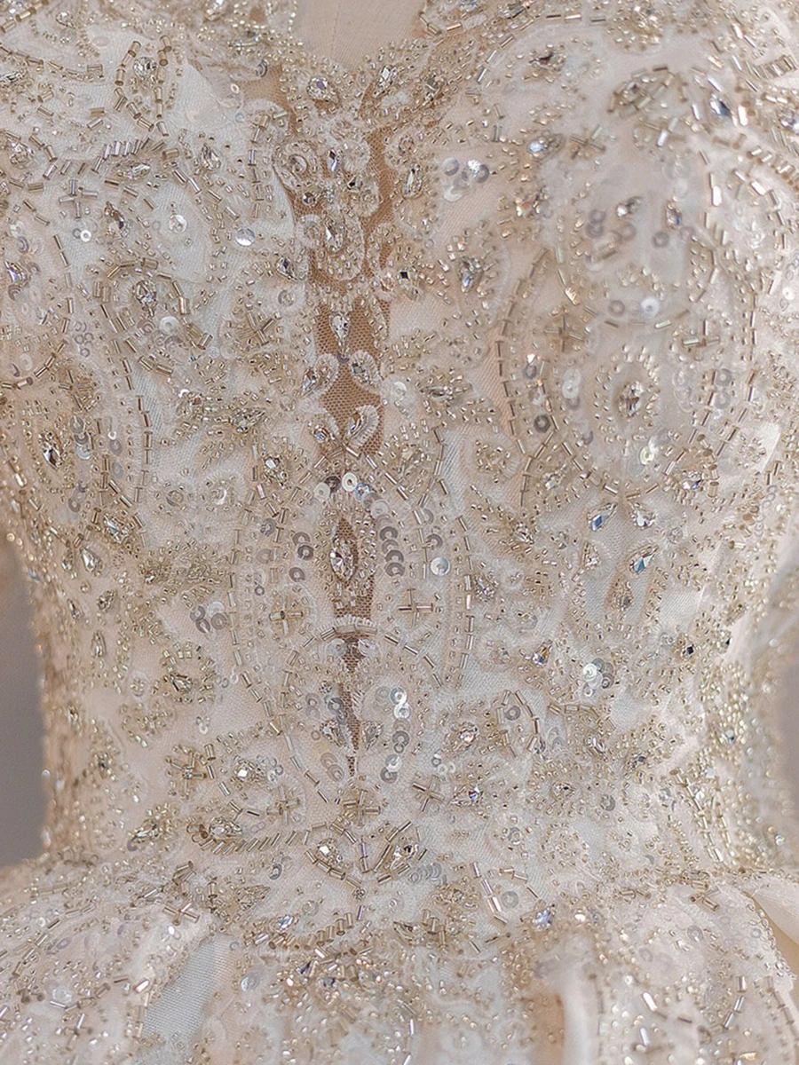 Silk Satin Long Sve Wedding Dr Heavy Embroidery Floor Length Train Slimming A-Line Korean Sle One oulder Wedding Gown
Silk Satin Long Sve Wedding Dr Heavy Embroidery Floor Length Train Slimming A-Line Korean Sle One oulder Wedding Gown