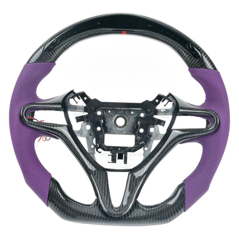 Wholesale Racing Full Carbon Fiber Leather Steering Wheel For CIVIC 8th Generation US Version
Wholesale Racing Full Carbon Fiber Leather Steering Wheel For CIVIC 8th Generation US Version