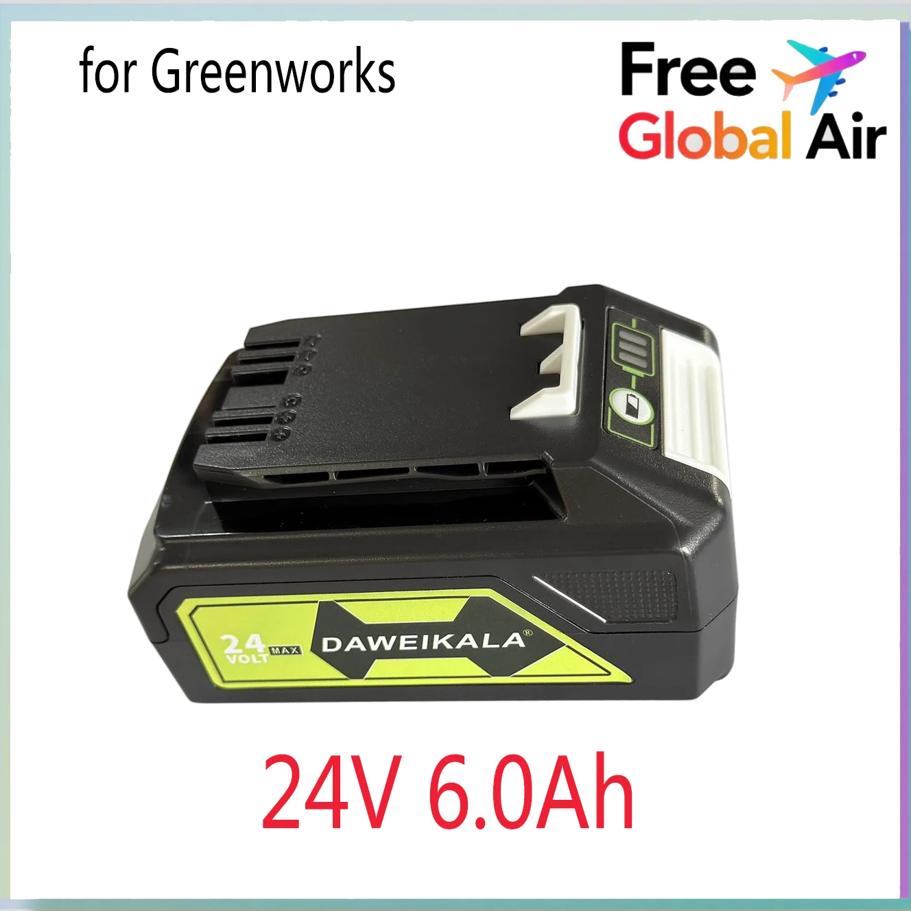 24V Lithium-ion Replacement Battery G24B2 for Greenworks ALL devices of 24V tools 29842 29852 BAG708 29322 21342
24V Lithium-ion Replacement Battery G24B2 for Greenworks ALL devices of 24V tools 29842 29852 BAG708 29322 21342