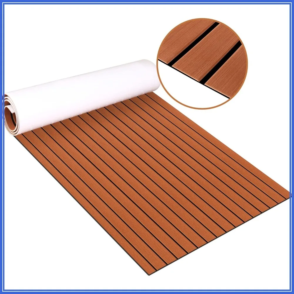 EVA Foam Teak Decking Sheet 94.5''x36'' - Non-Skid Self-Adhesive Marine Flooring for Boat Yacht RV
EVA Foam Teak Decking Sheet 94.5''x36'' - Non-Skid Self-Adhesive Marine Flooring for Boat Yacht RV